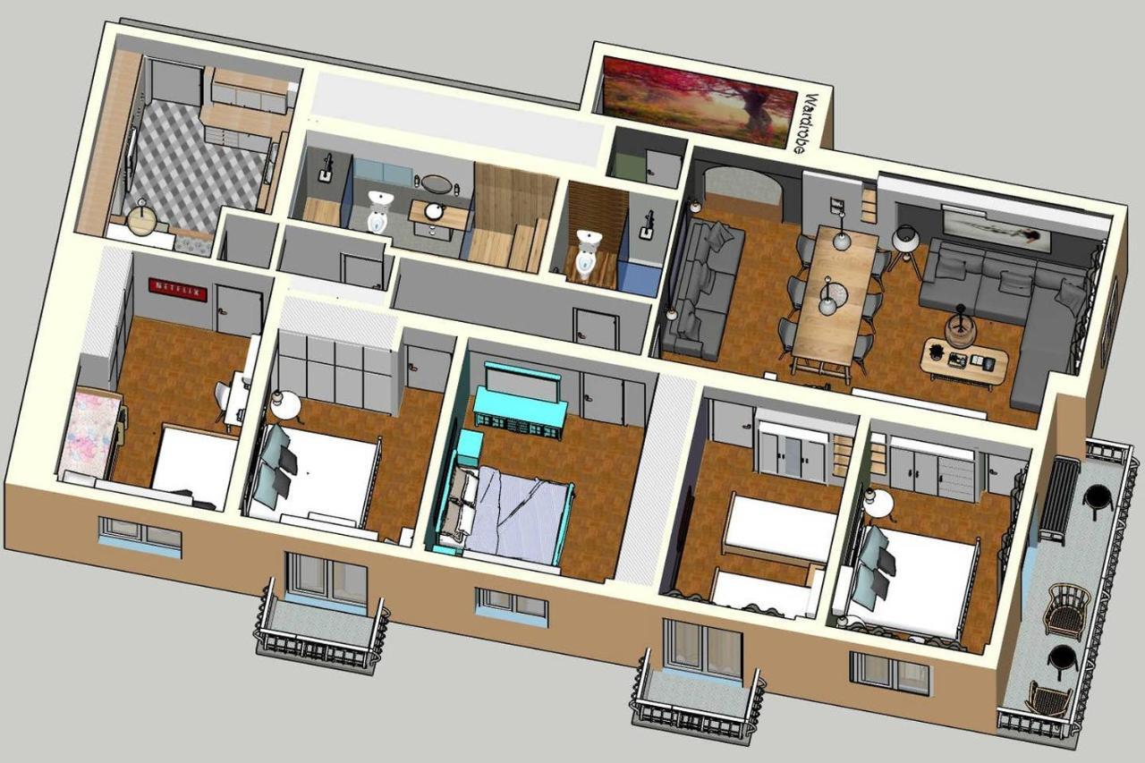 Victoria 5Star / 5Br Bigapt / Sauna / 2Min To Metro Атина Екстериор снимка